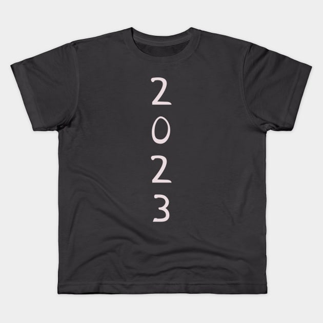 HELLO 2023 (HNY) Kids T-Shirt by Vauz-Shop